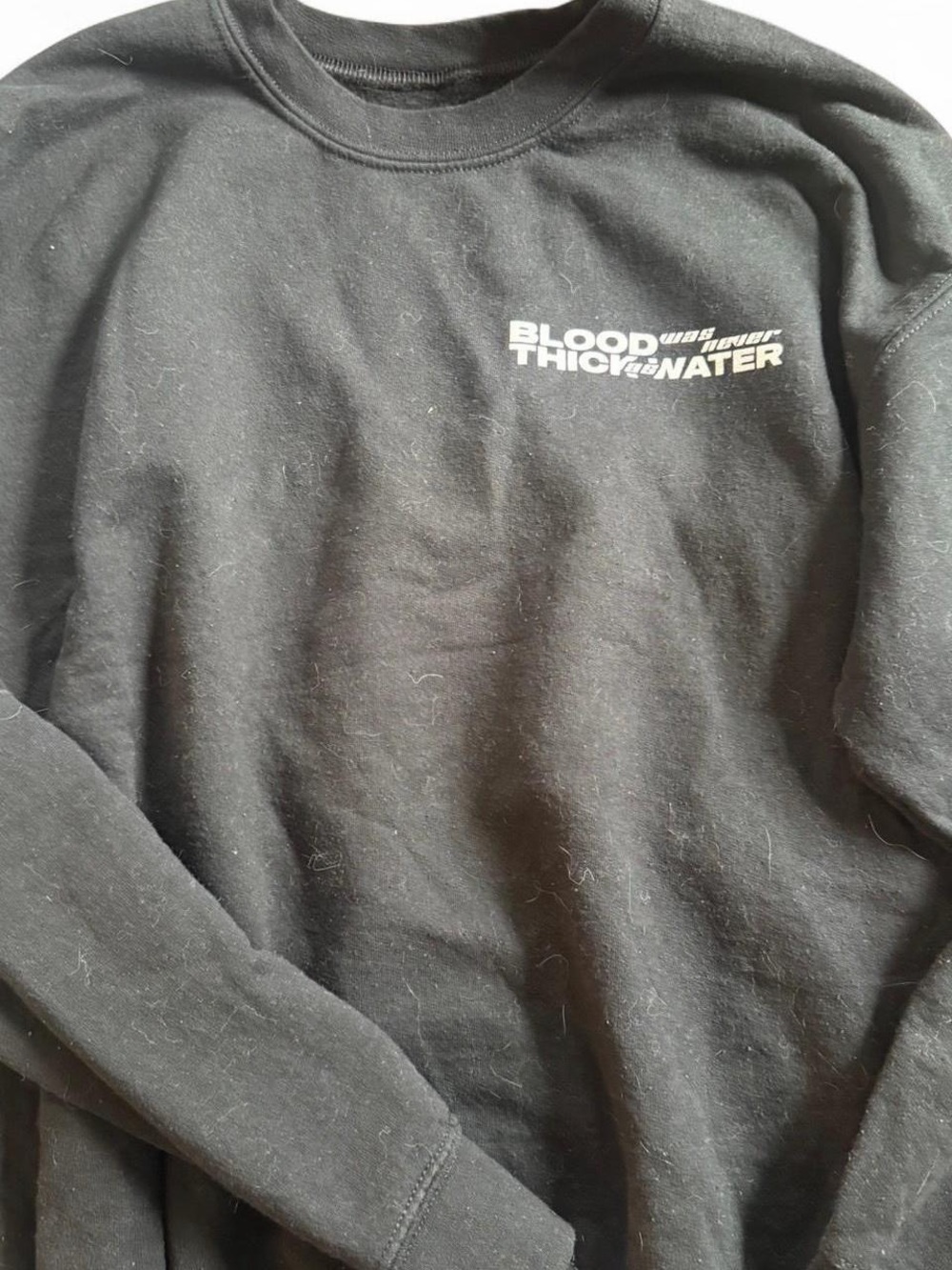 Pouya merch crew neck from the Blood Was Never Thick as Water Tour from 2022